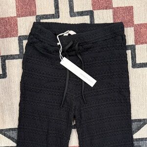 Mickey & Jenny black crochet pants NWT sz. S